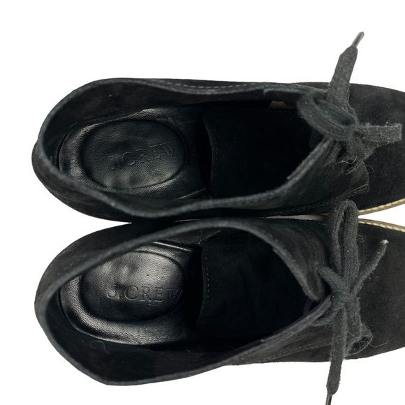 J. Crew Macalister High Heel Suede Ankle Booties Womens Black Size 9 - Picture 6 of 11